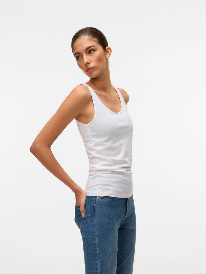 VERO MODA VMMAXI MY SOFT UU TANK TOP NOOS – dames singlet - Off-white
