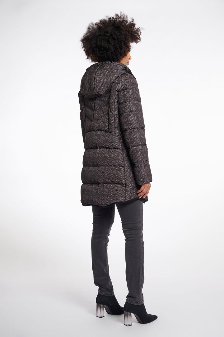 Rino & Pelle Nusa.7002512 winterjas dames bruin dessin