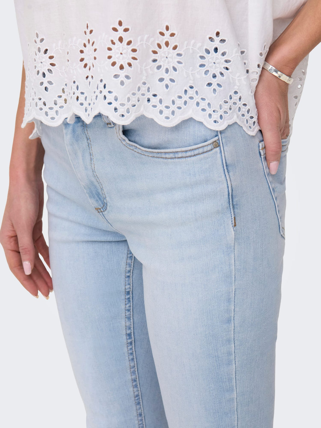 Only jeans bootcut flare fit lichtblauw – dames - 34