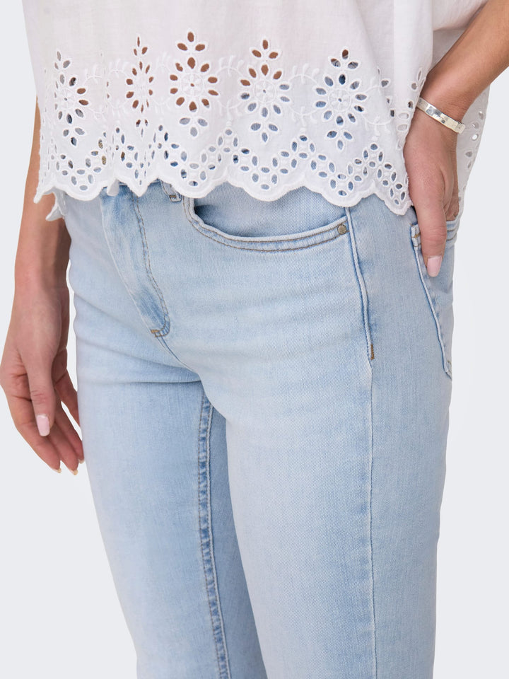 Only jeans bootcut flare fit lichtblauw – dames - 34