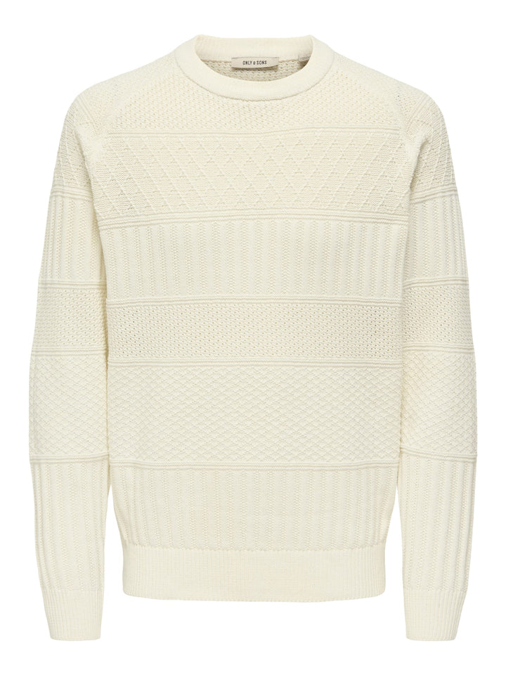 ONLY & SONS Alkan trui off-white – heren