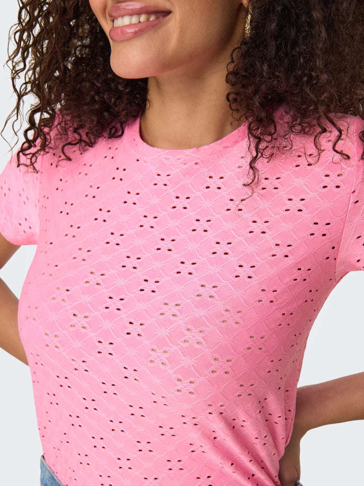 Jacqueline de Yong Cathinka T-shirt roze – dames