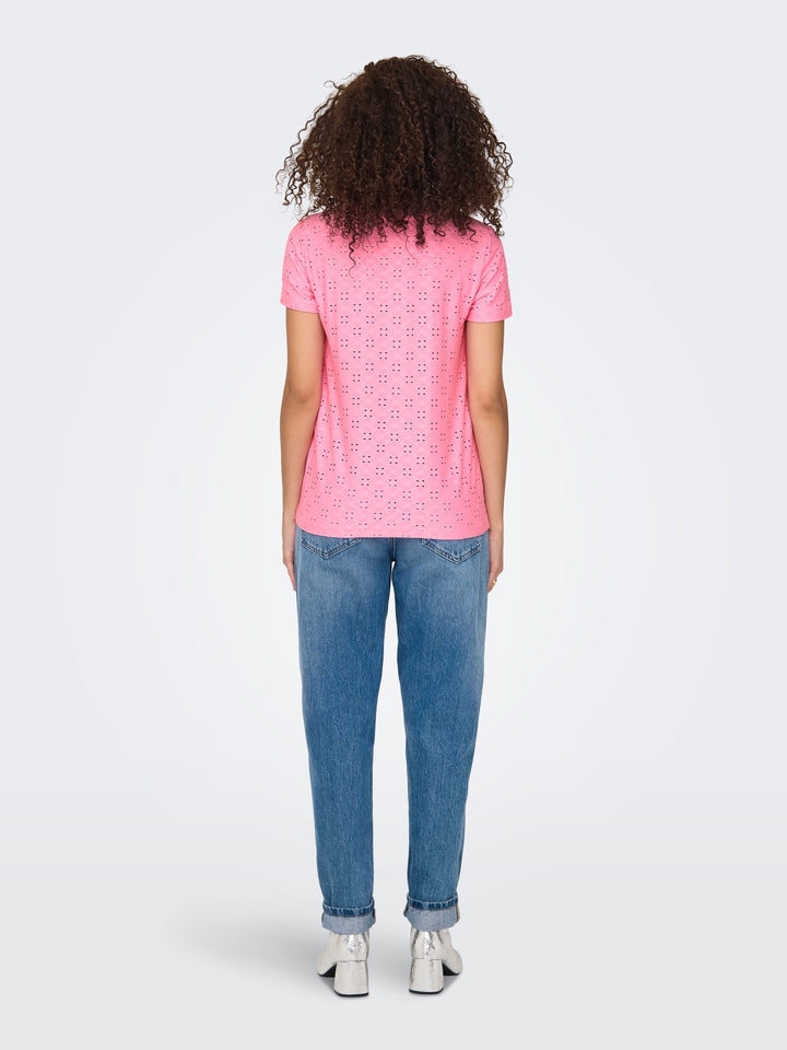 Jacqueline de Yong Cathinka T-shirt roze – dames