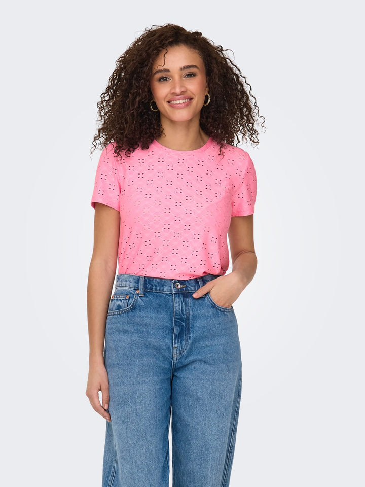 Jacqueline de Yong Cathinka T-shirt roze – dames