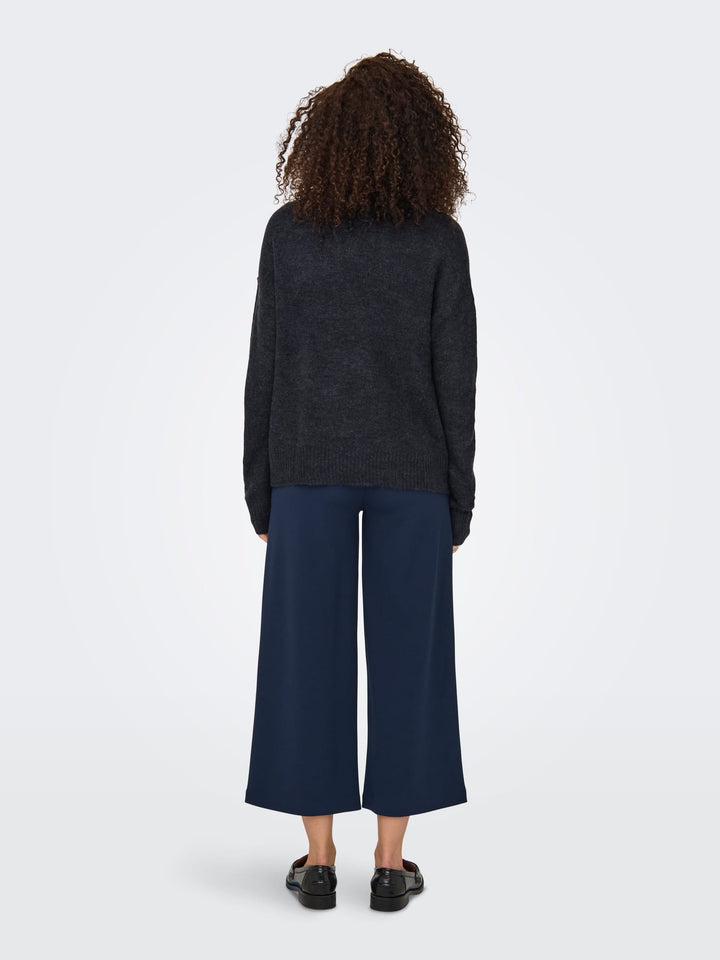 Jacqueline de Yong gebreide pullover zwart – dames