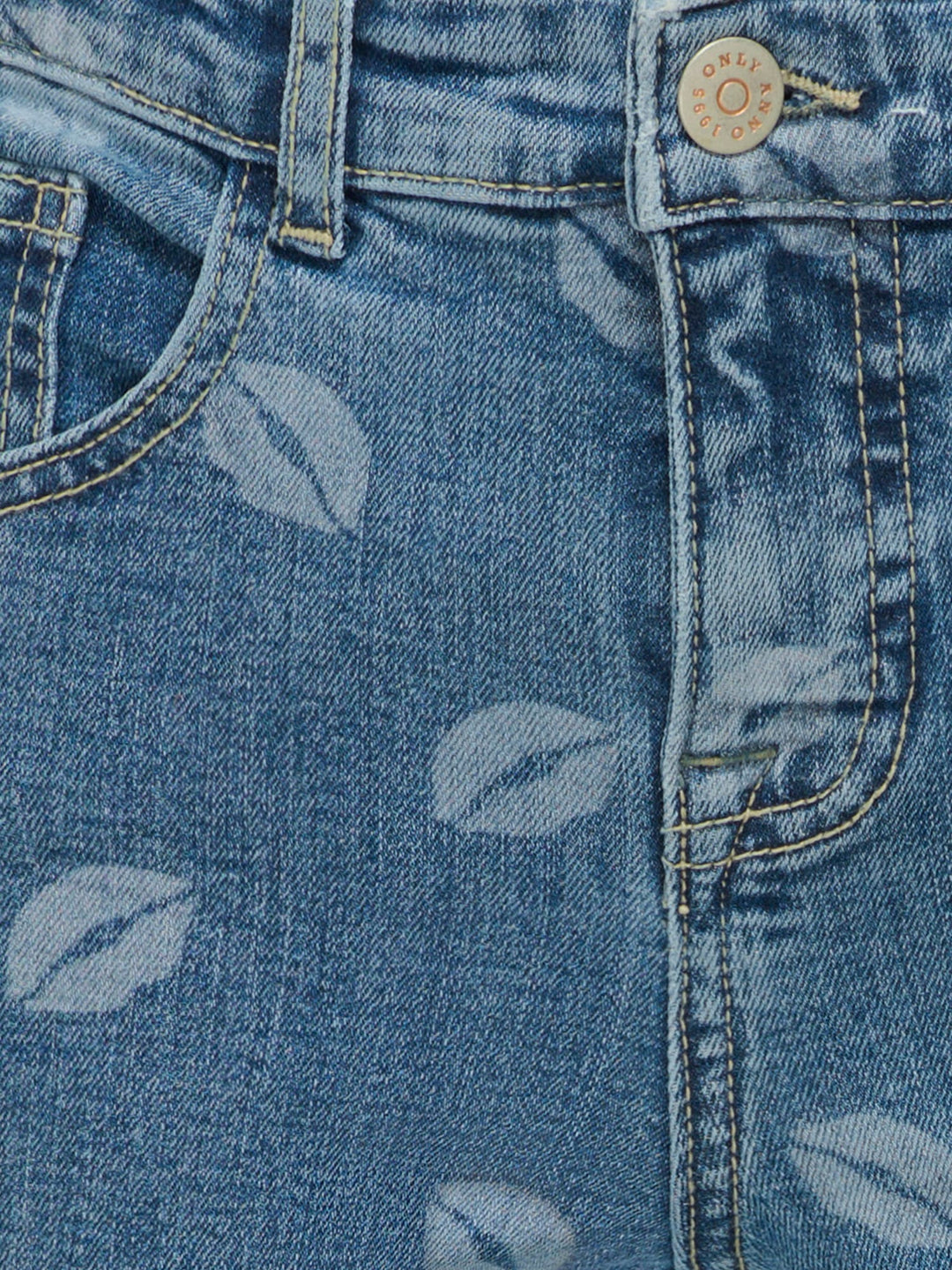 Only KOGJUICY Wide Leg Jeans blauw denim – meisjes - Blue Denim