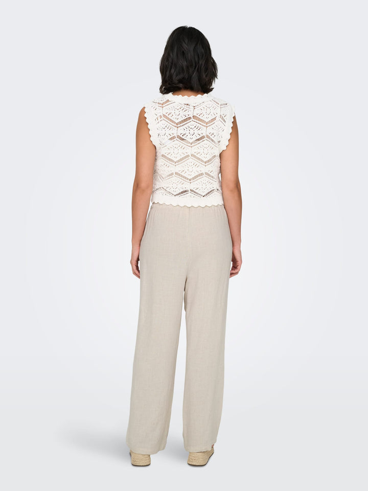 Only Siesta lange broek beige – dames - L32