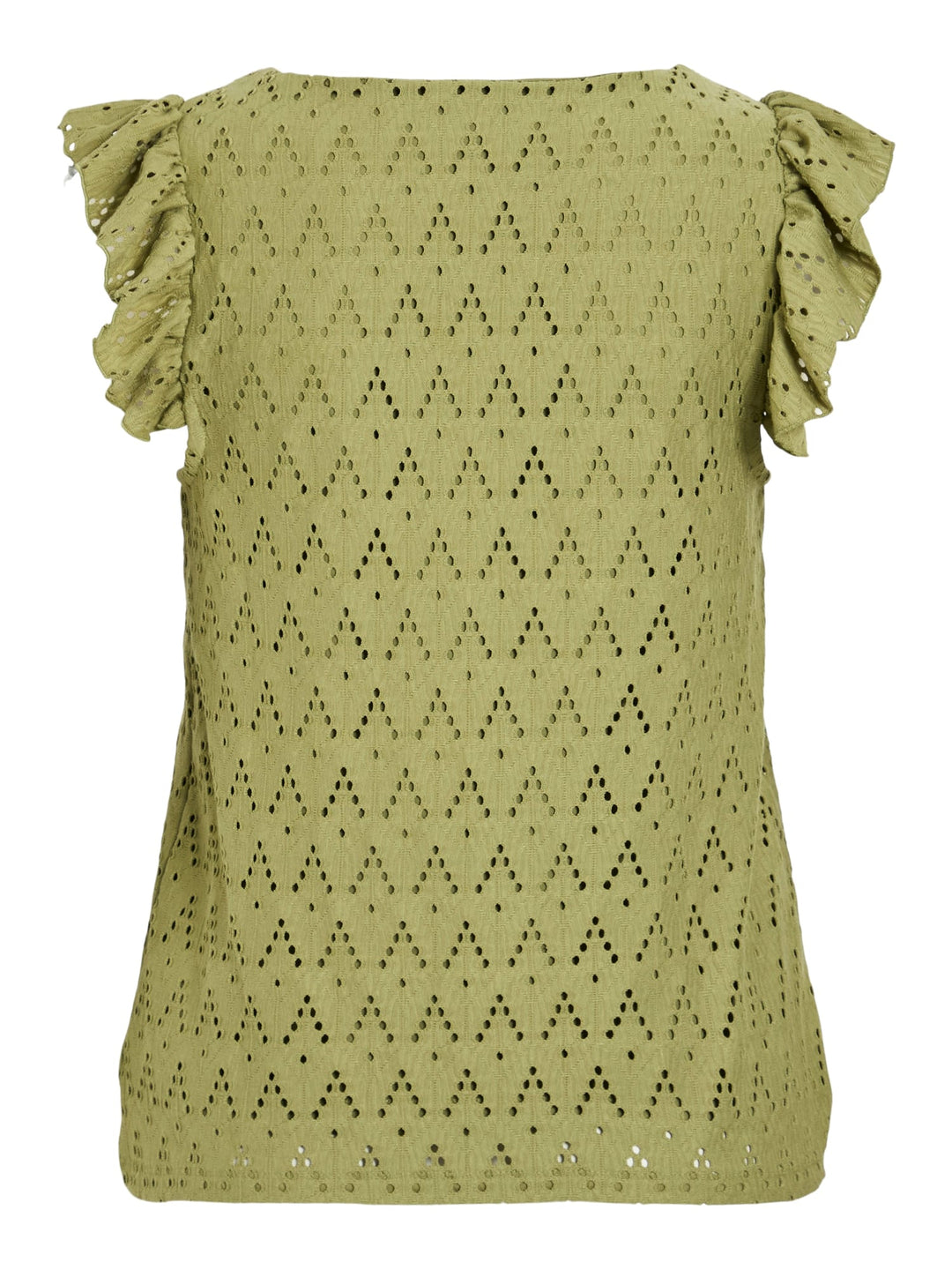Vila malina V-hals tank top olijf - dames