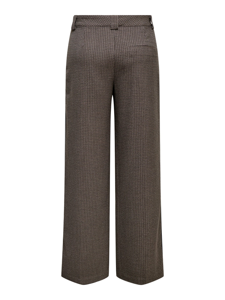 Only Alvia lange broek bruin dessin – dames - L32