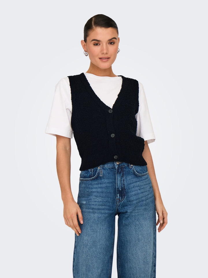 Only alvilda gilet dames zwart