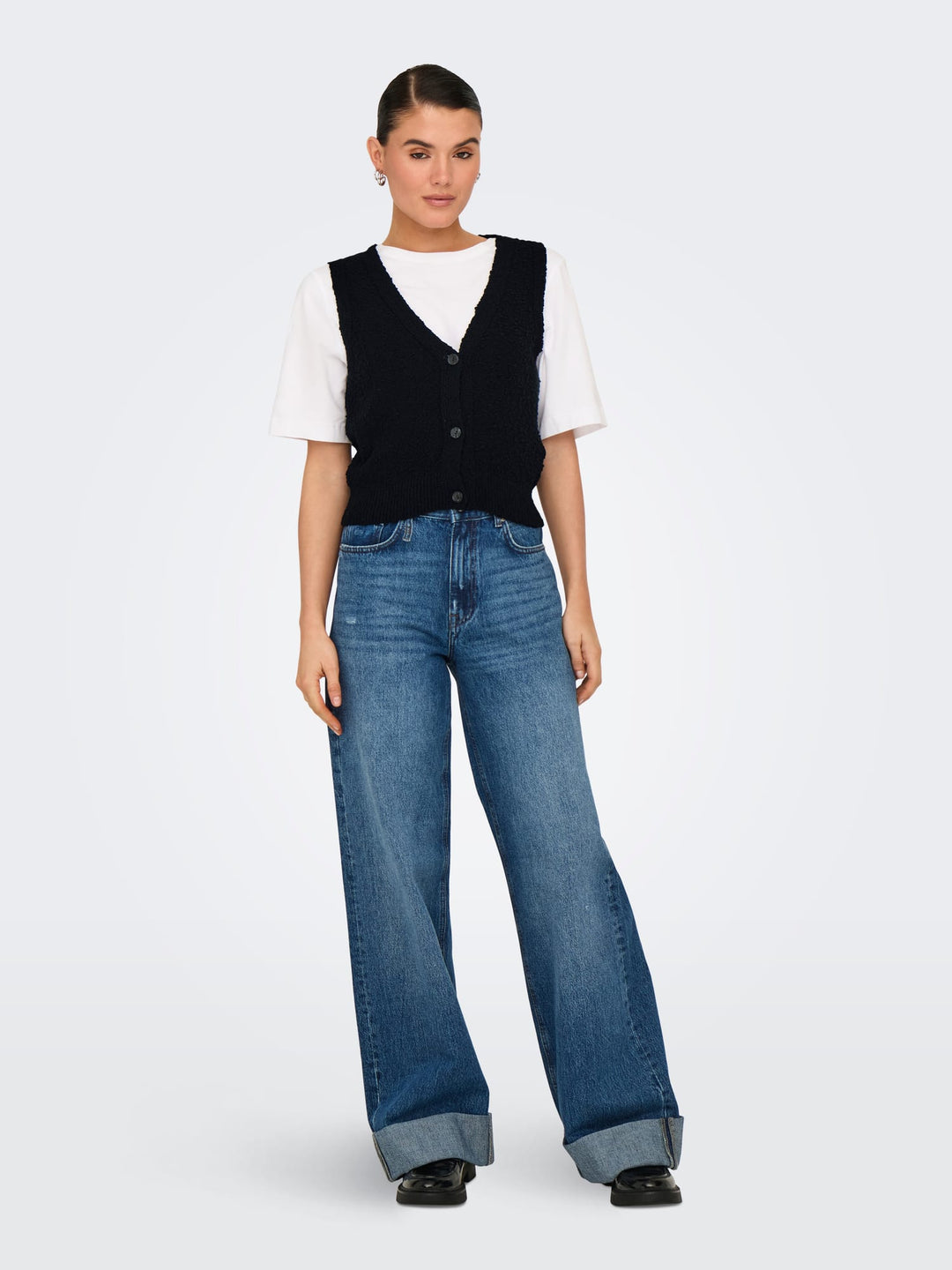Only alvilda gilet dames zwart