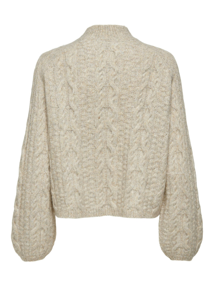 Jacqueline de Yong Silja gebreide pullover – dames - Beige