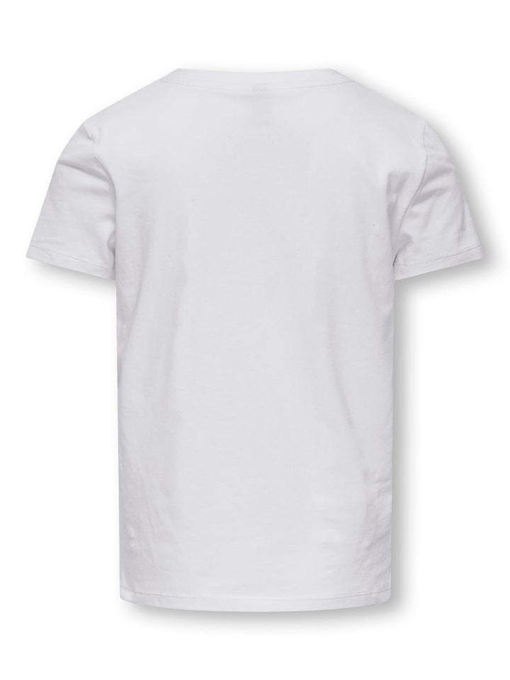 Kids Only T-shirt KOGLOTTE-ARIYA off-white – meisjes