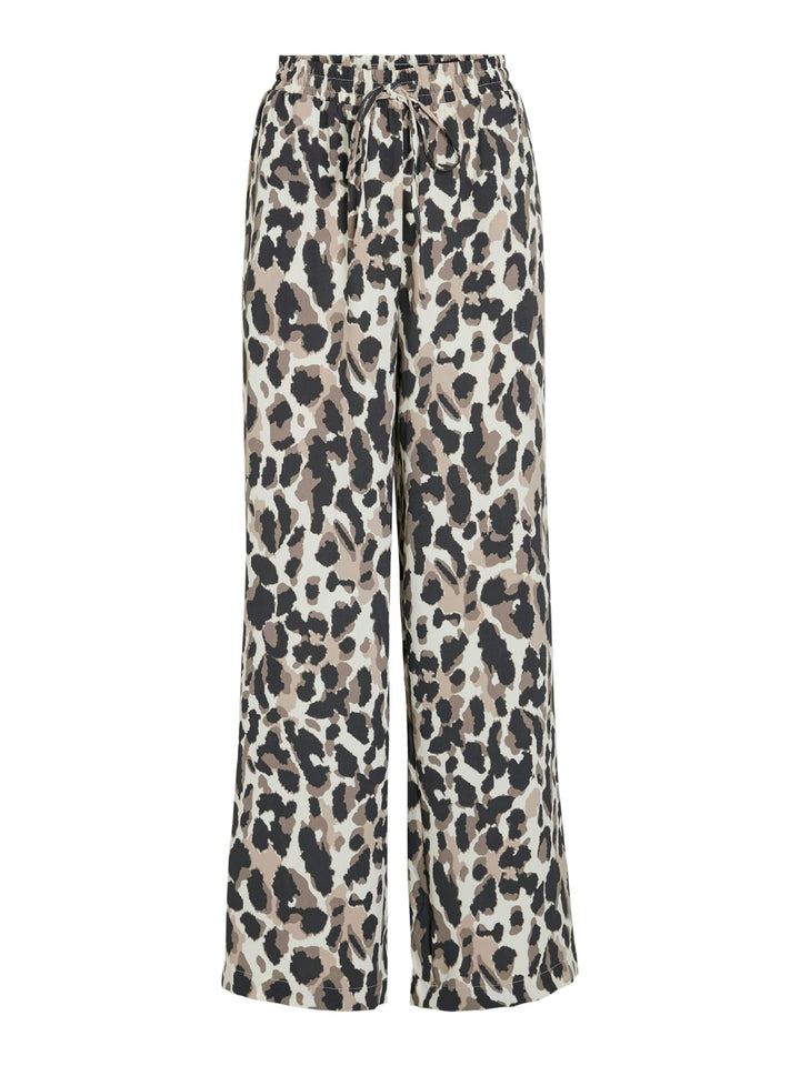 Vila 14100308 Josa lange broek dames ecru dessin