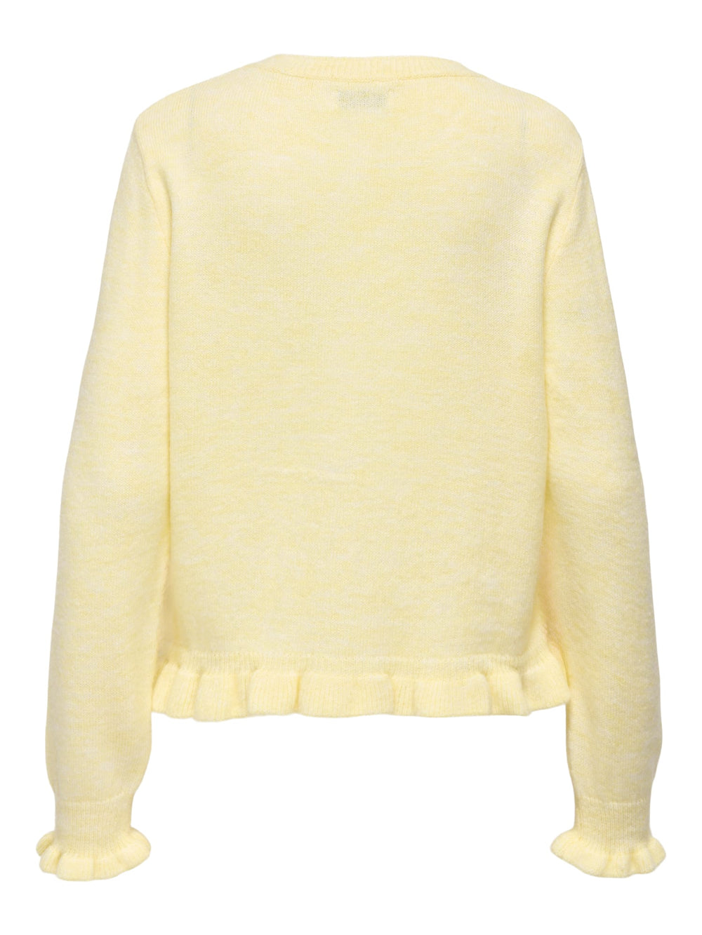 Jacqueline de Yong Letty vest gebreid licht geel – dames