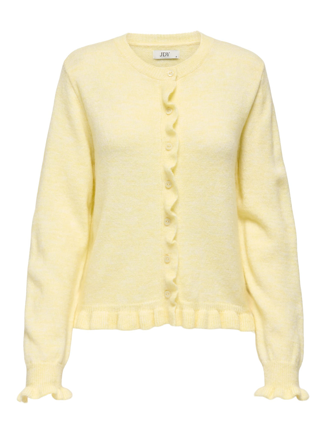 Jacqueline de Yong Letty vest gebreid licht geel – dames
