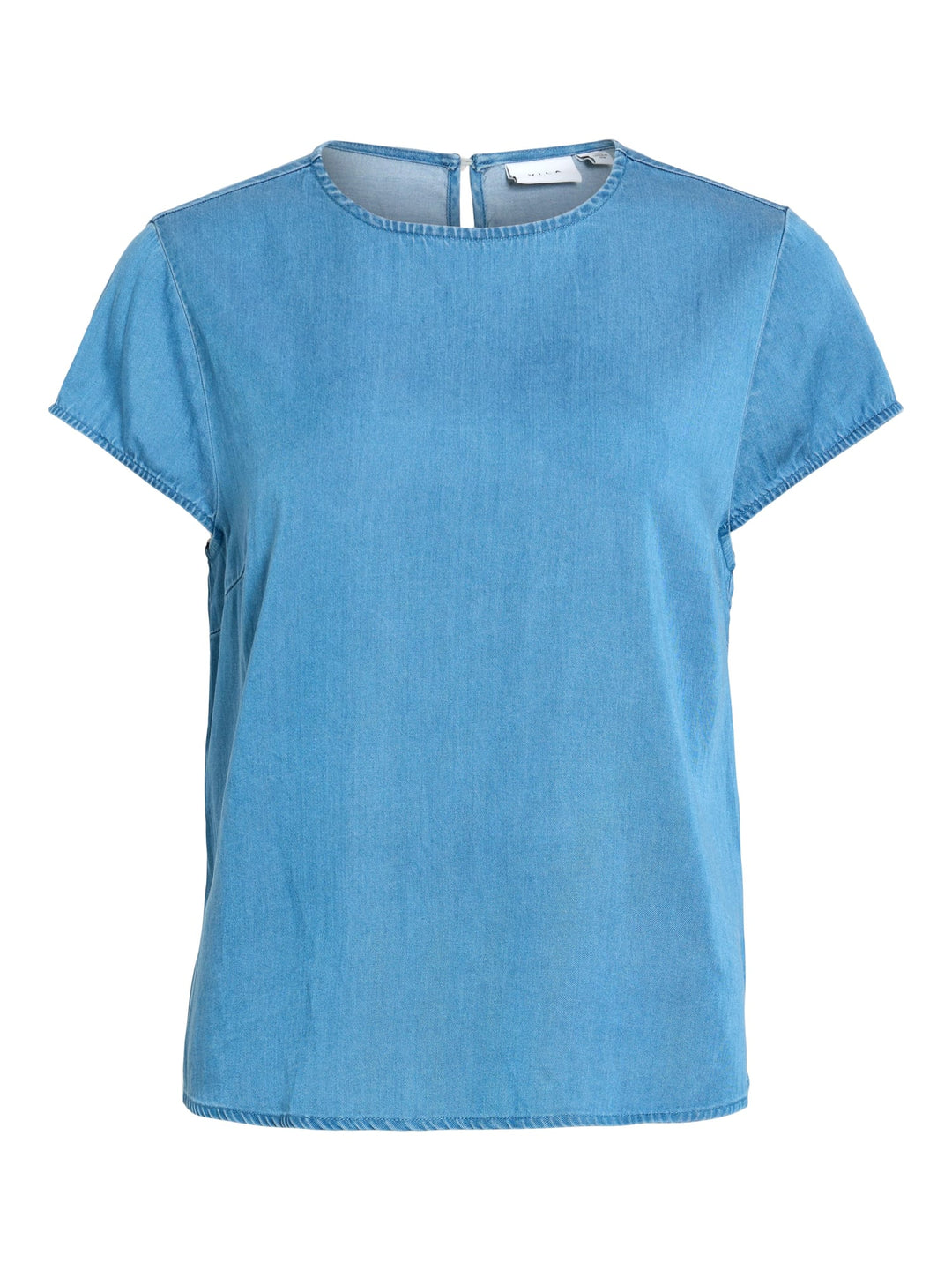 Vila VIBISTA C/S O-NECK TOP - NOOS – dames t-shirt - Blue Denim