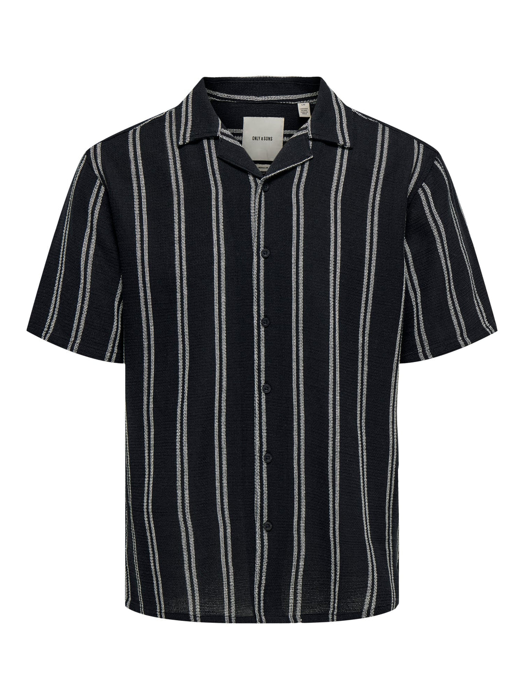 ONLY & SONS Trev overhemd k/m heren - blauw dessin