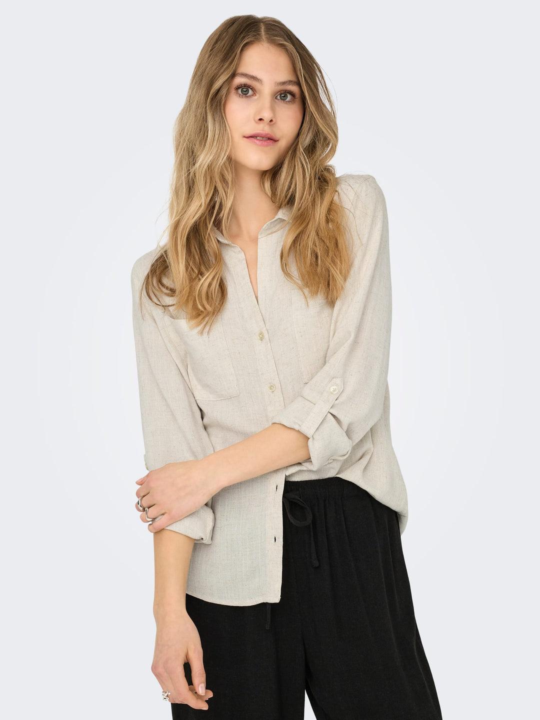 Only Yasmin blouse zand - dames