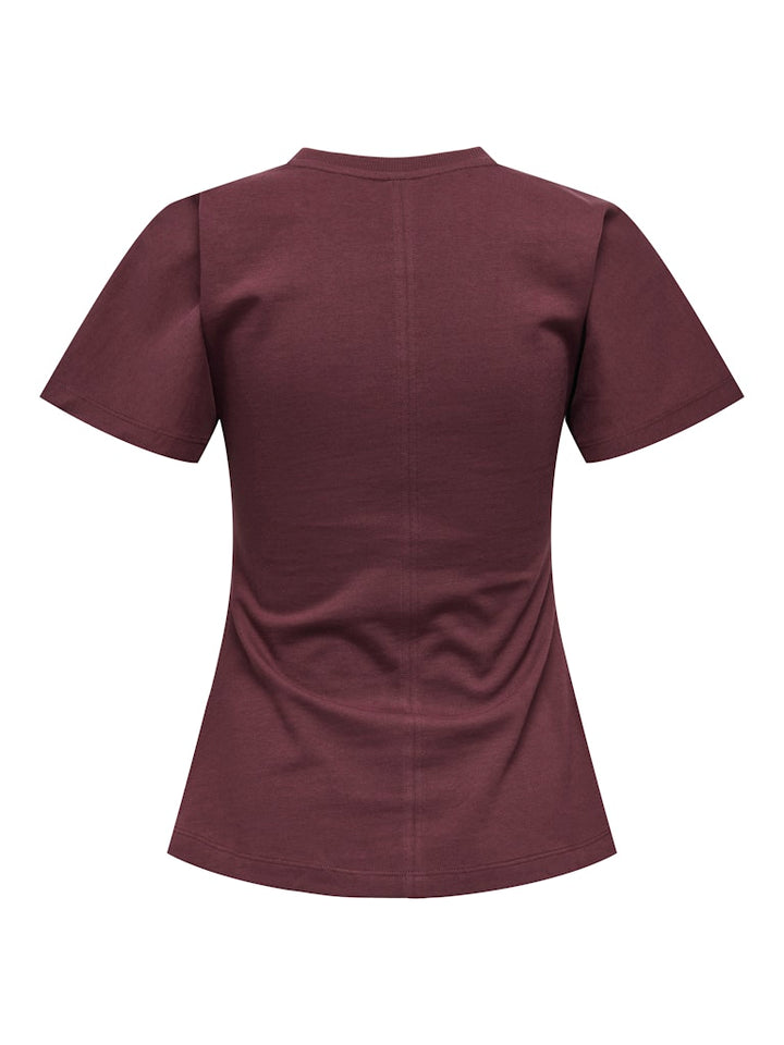 Only 15365258 Marie T-shirt bordeaux – dames