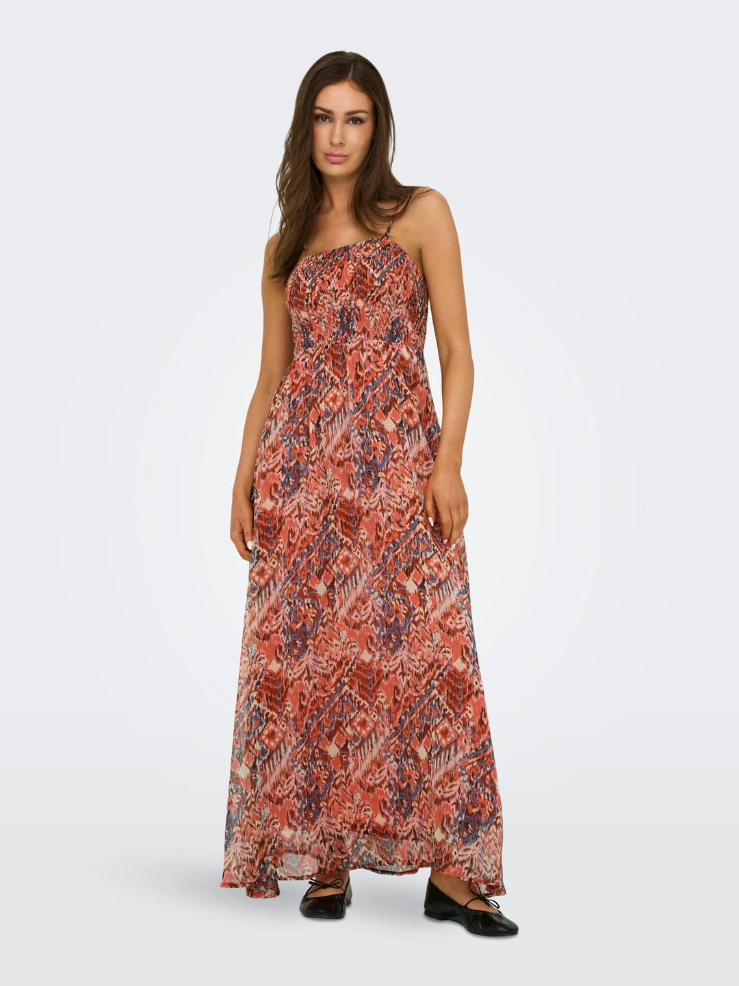 Only Elena jurk maxi dames roze dessin