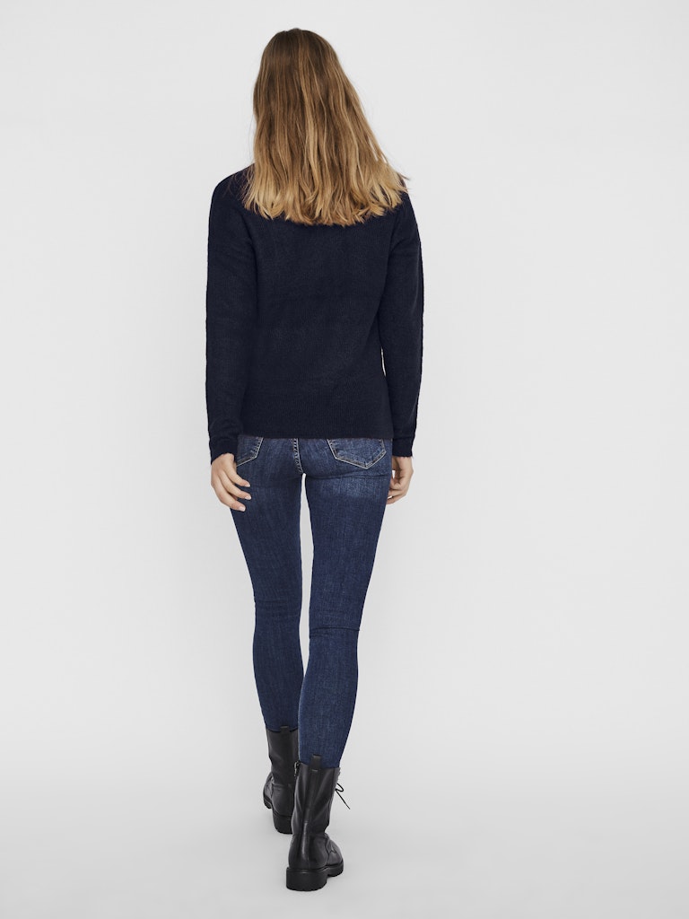 VERO MODA Crewlefile trui navy – dames