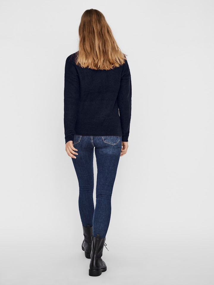 VERO MODA Crewlefile trui navy – dames