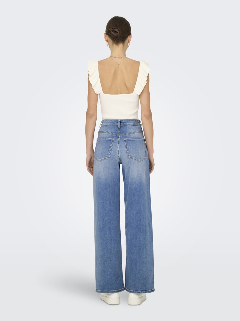 Jacqueline de Yong Felina wide fit jeans – dames - Blue Denim - L34