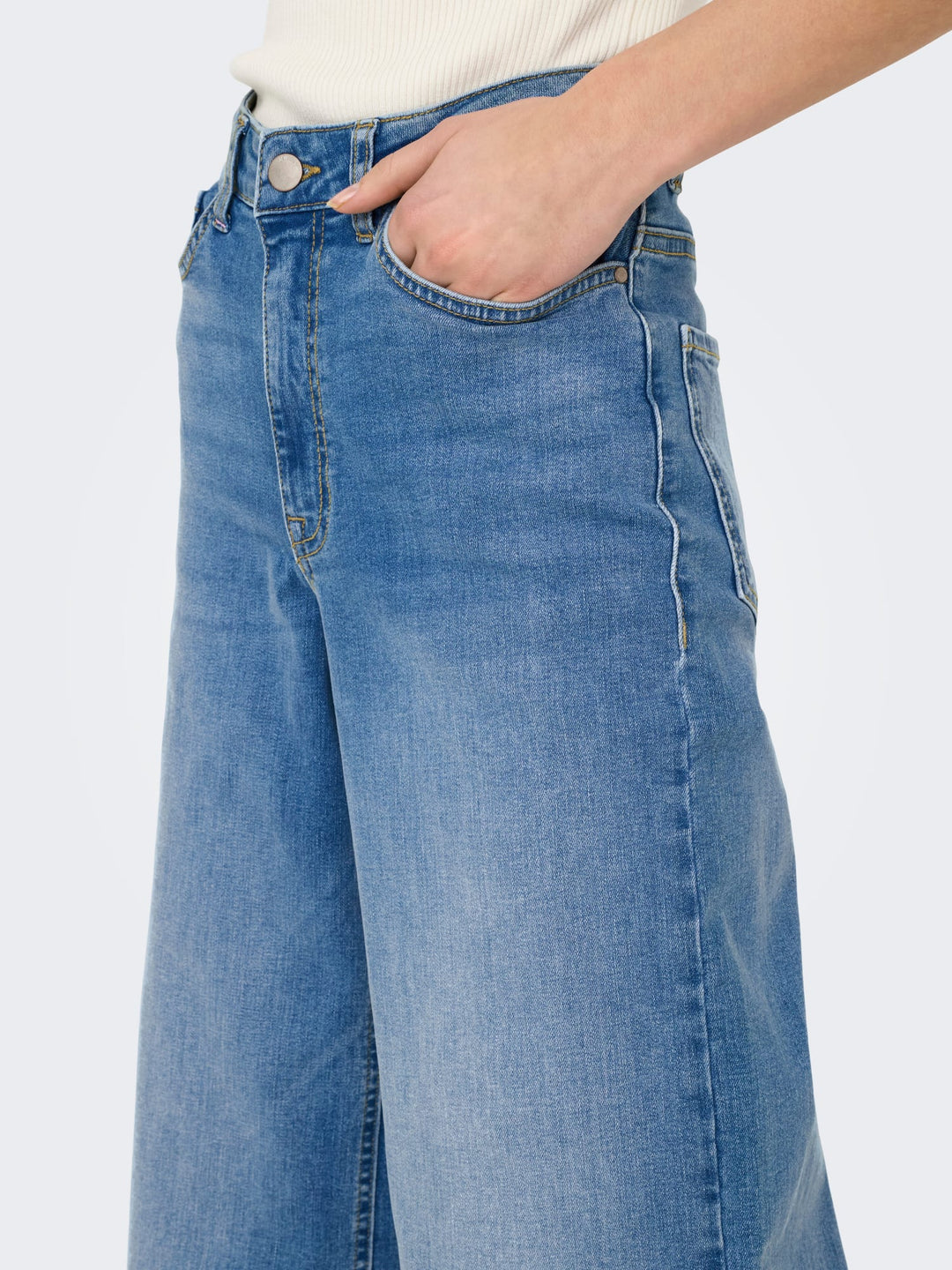 Jacqueline de Yong Felina wide fit jeans – dames - Blue Denim - L34