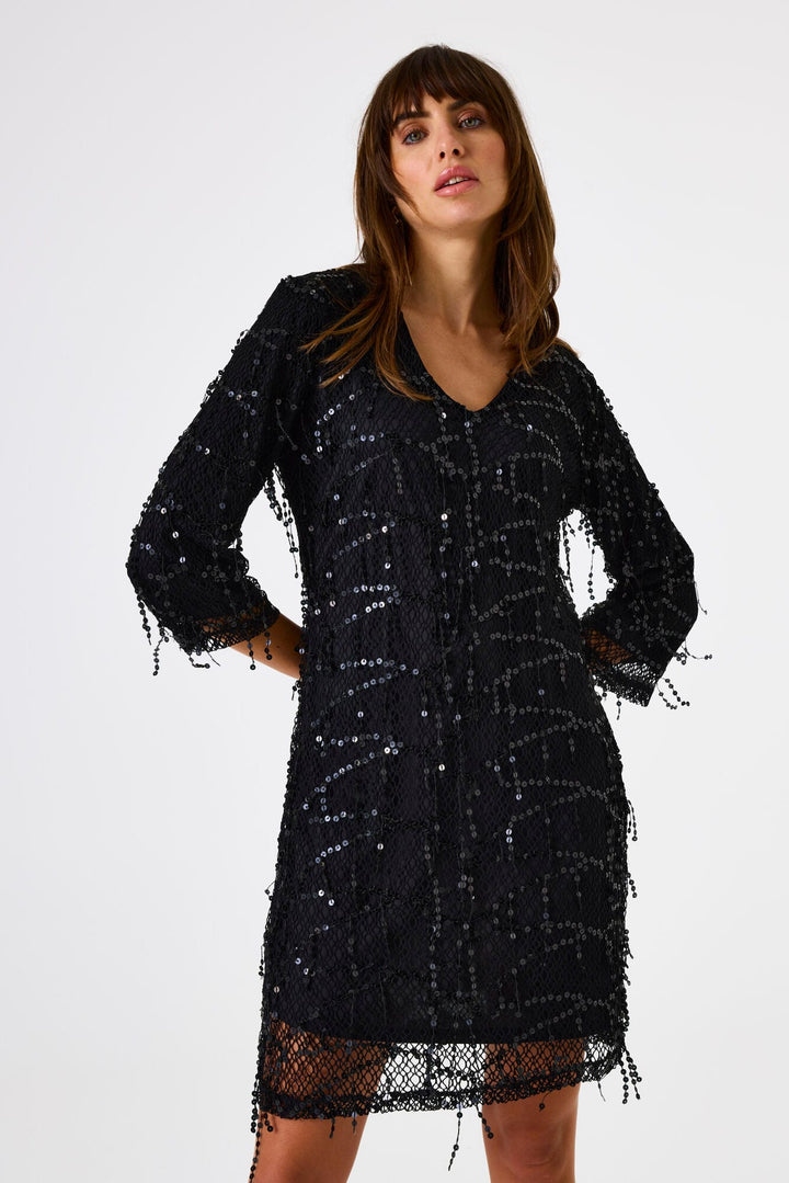 Garcia woman k50081 jurk kort zwart – dames