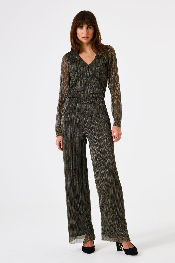 Garcia woman K50011 top l/m dames goudkleurig