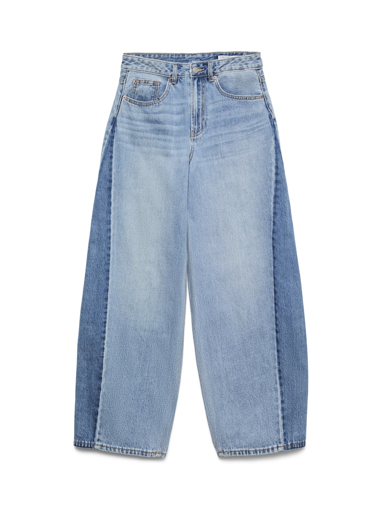 VERO MODA VMZELDA HR BAREEL JEANS – dames loose fit - Blue Denim - L32