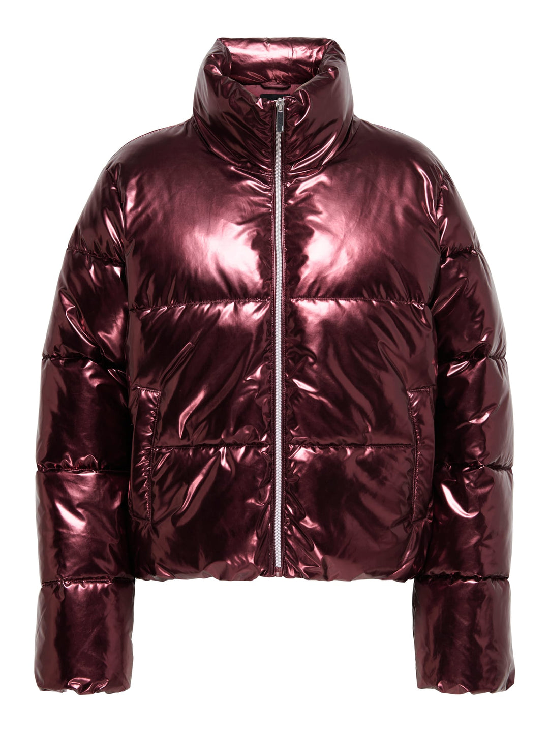 Only 15330925 Pearl puffer jacket cerise – dames