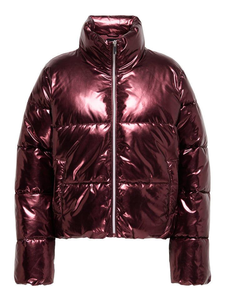 Only 15330925 Pearl puffer jacket cerise – dames
