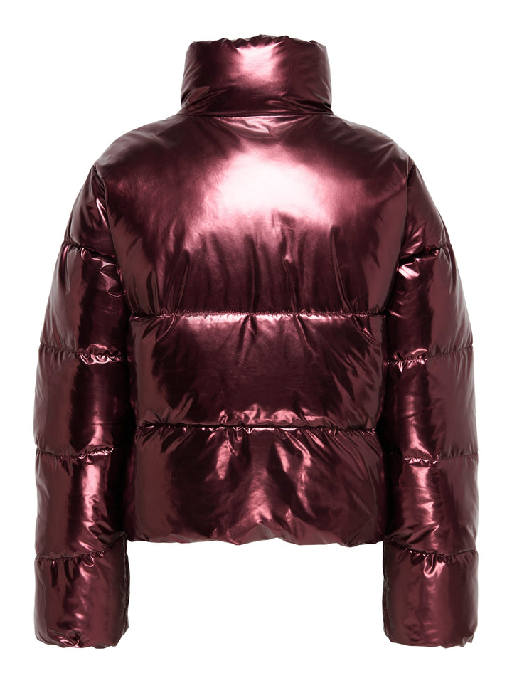 Only 15330925 Pearl puffer jacket cerise – dames