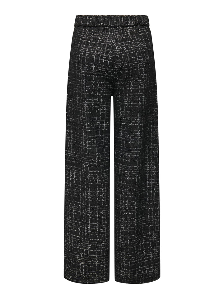 jacqueline de yong 15355928 Dorit lange broek dames zwart dessin - L32