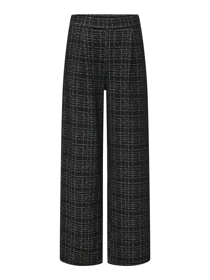 jacqueline de yong 15355928 Dorit lange broek dames zwart dessin - L32
