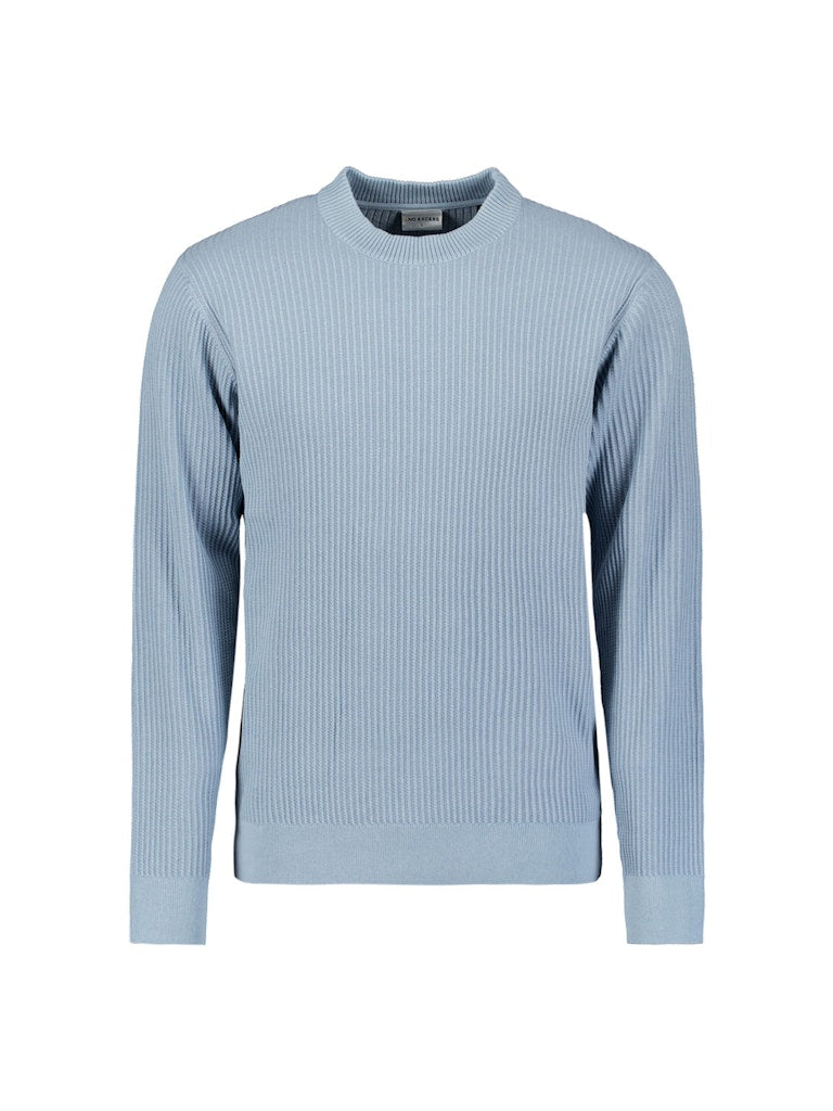 No Excess Pullover Crewneck Rib lichtblauw – heren