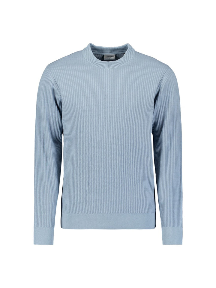 No Excess Pullover Crewneck Rib lichtblauw – heren