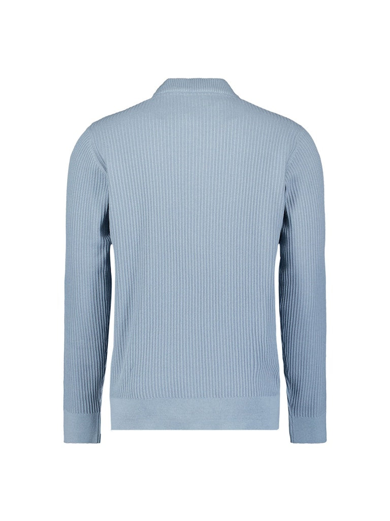 No Excess Pullover Crewneck Rib lichtblauw – heren