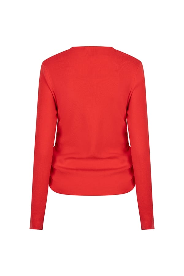 Lofty Manner QA08.1-KW C soof – dames sweater rood