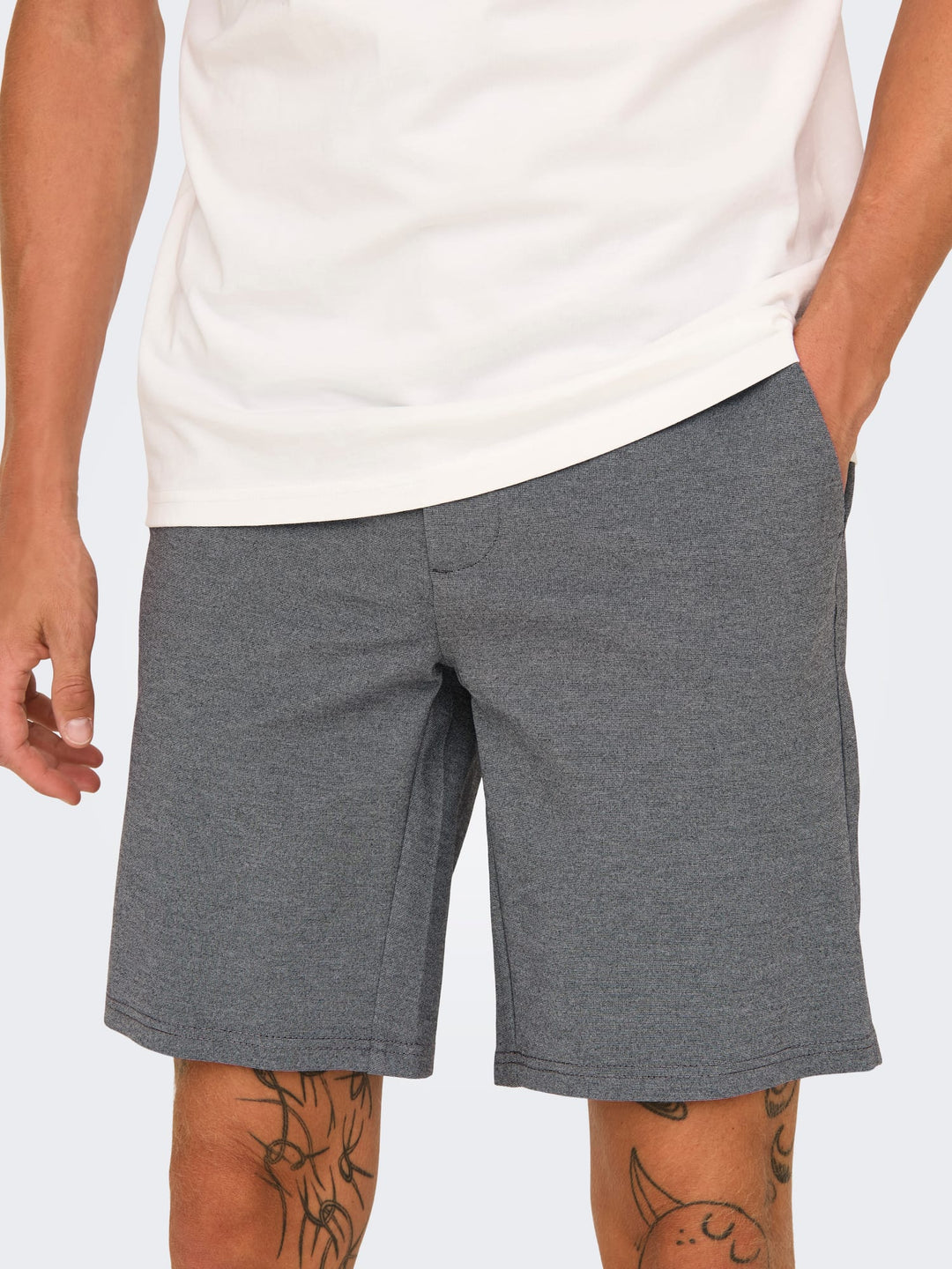 ONLY &amp; SONS 22018667 Mark chino short grijs – heren