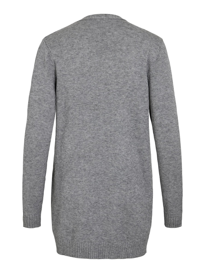 Vila VIRIL OPEN L/S KNIT CARDIGAN - dames vest grijs