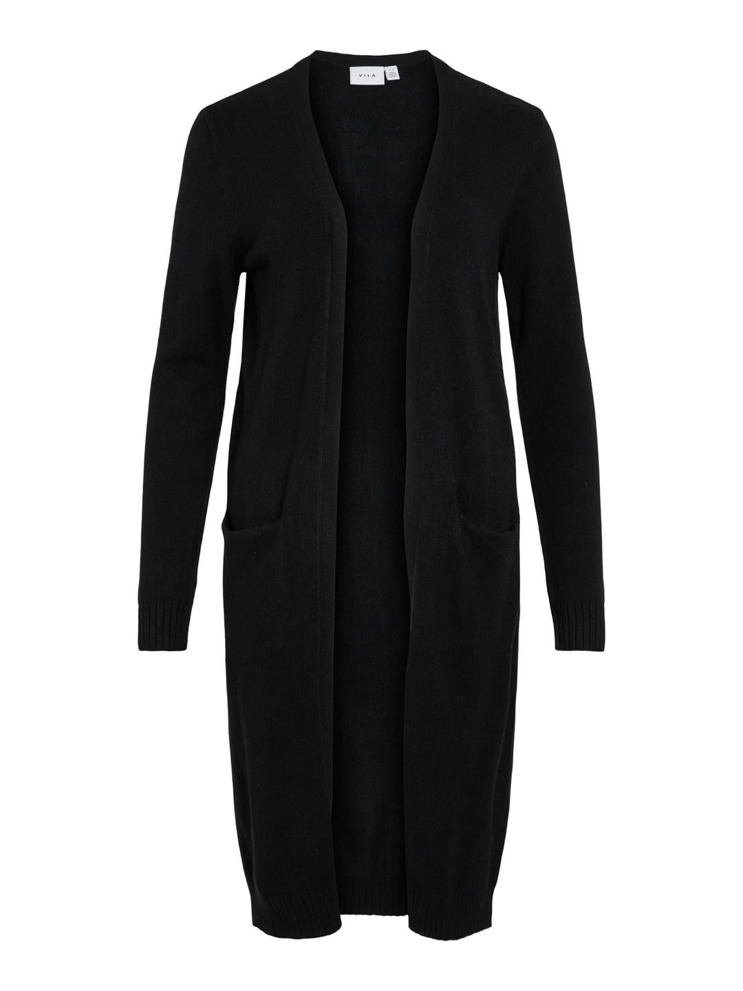 Vila VIRIL Long L/S Knit Cardigan zwart – dames vest