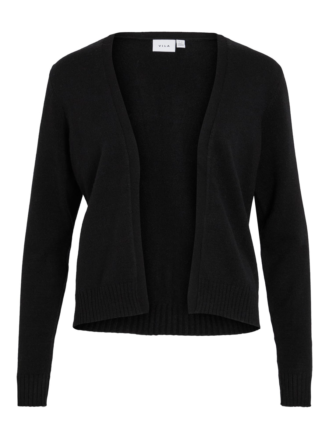Vila VIRIL SHORT L/S KNIT CARDIGAN – dames vest zwart