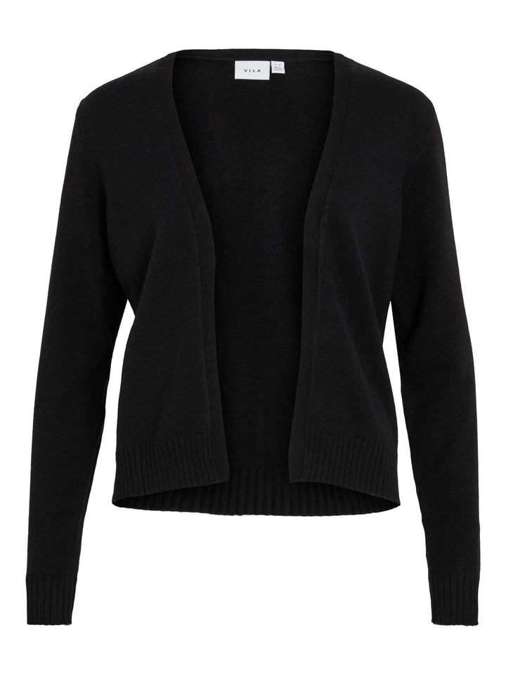 Vila VIRIL SHORT L/S KNIT CARDIGAN – dames vest zwart