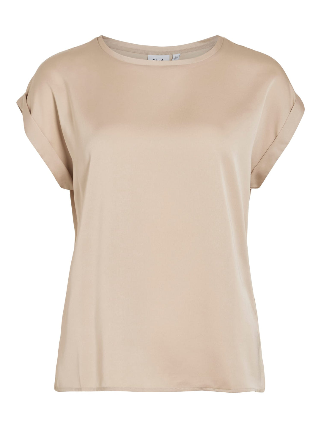 Vila 14059563 ellette t-shirt k/m dames zand