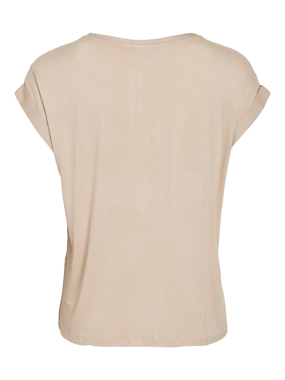 Vila 14059563 ellette t-shirt k/m dames zand