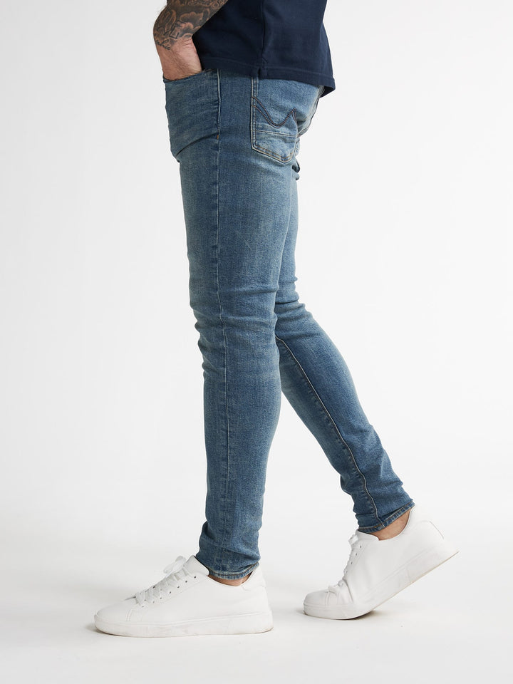 Petrol men Nash 5751 jeans slim fit heren - blue denim - L32