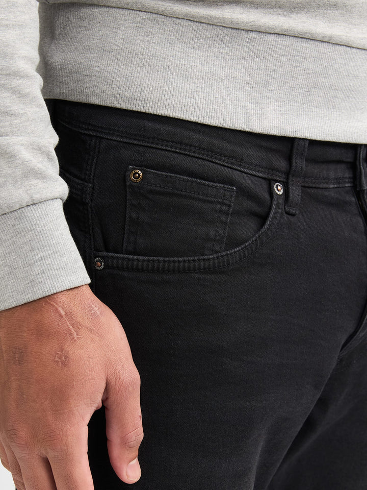 Petrol men Russel 9705 jeans regular-straight fit black denim – heren - L34